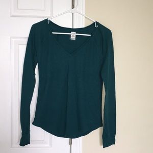 Last Chance‼️PINK V-Neck Long- Sleeve